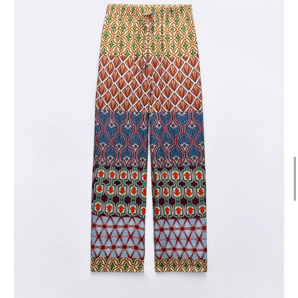 Zara 2pc Co Ord Printed Set Sole Medium NWOT - Picture 8 of 11